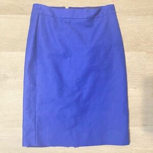 Womens J Crew No. 2 Pencil skirt, royal blue, Size 00, Business casual, Dressy